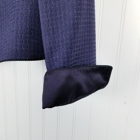 ARMANI COLLEZIONI Womens Purple Blazer Evening Jacket Size 10 Collarless Button - Picture 4 of 13